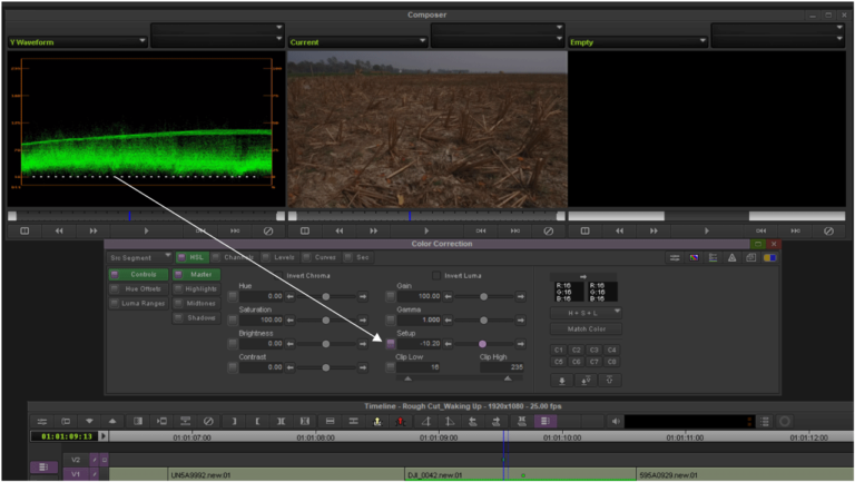 Good Color Correction Waveform Color Correction in Avid - Using HSL & Y Waveform