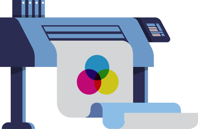 Icon for Creatives service for print solution in the About Us Page
