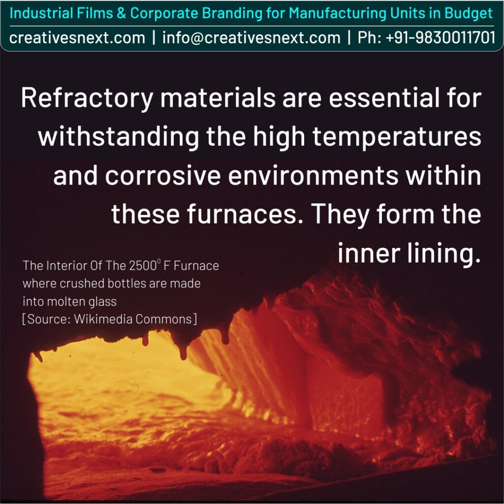 image for refractory lining inside metal fabrication unit
