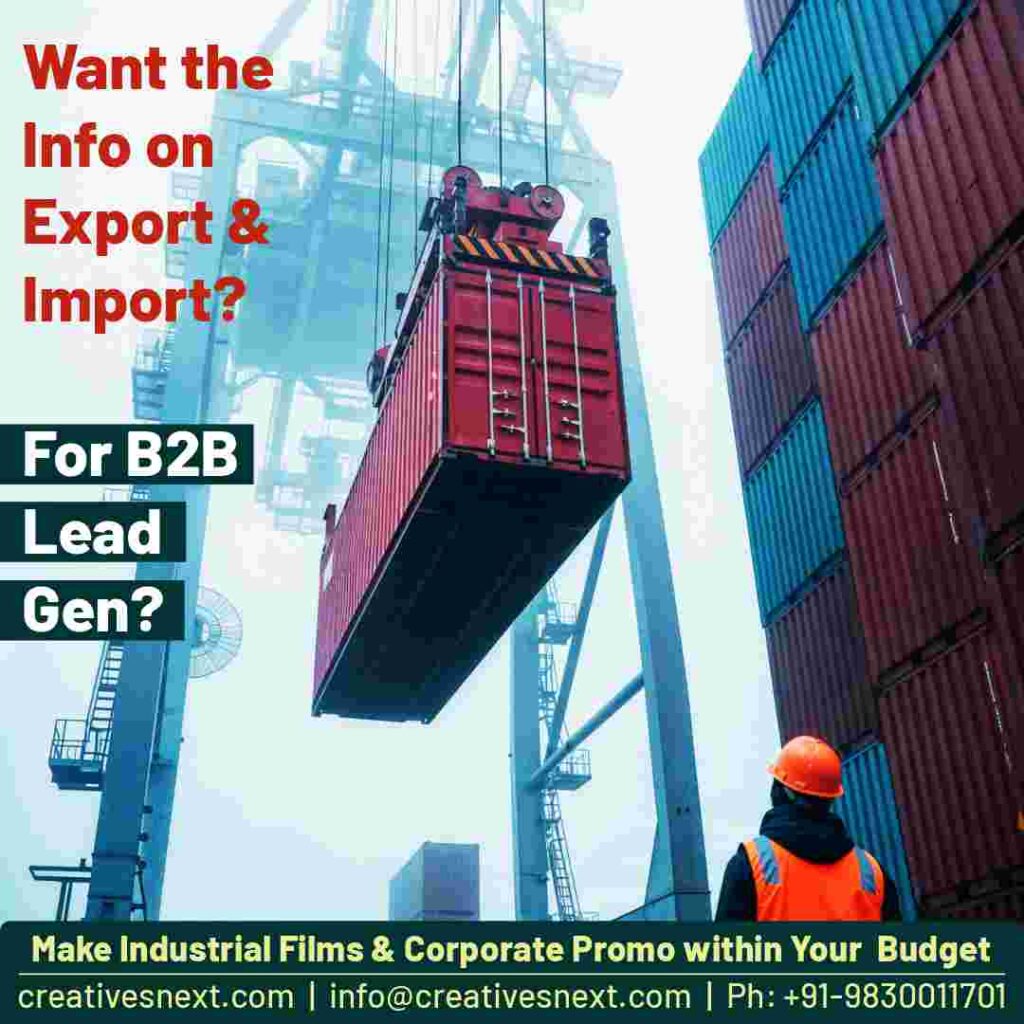 square header for the article on export and import info for b2b lead gen
