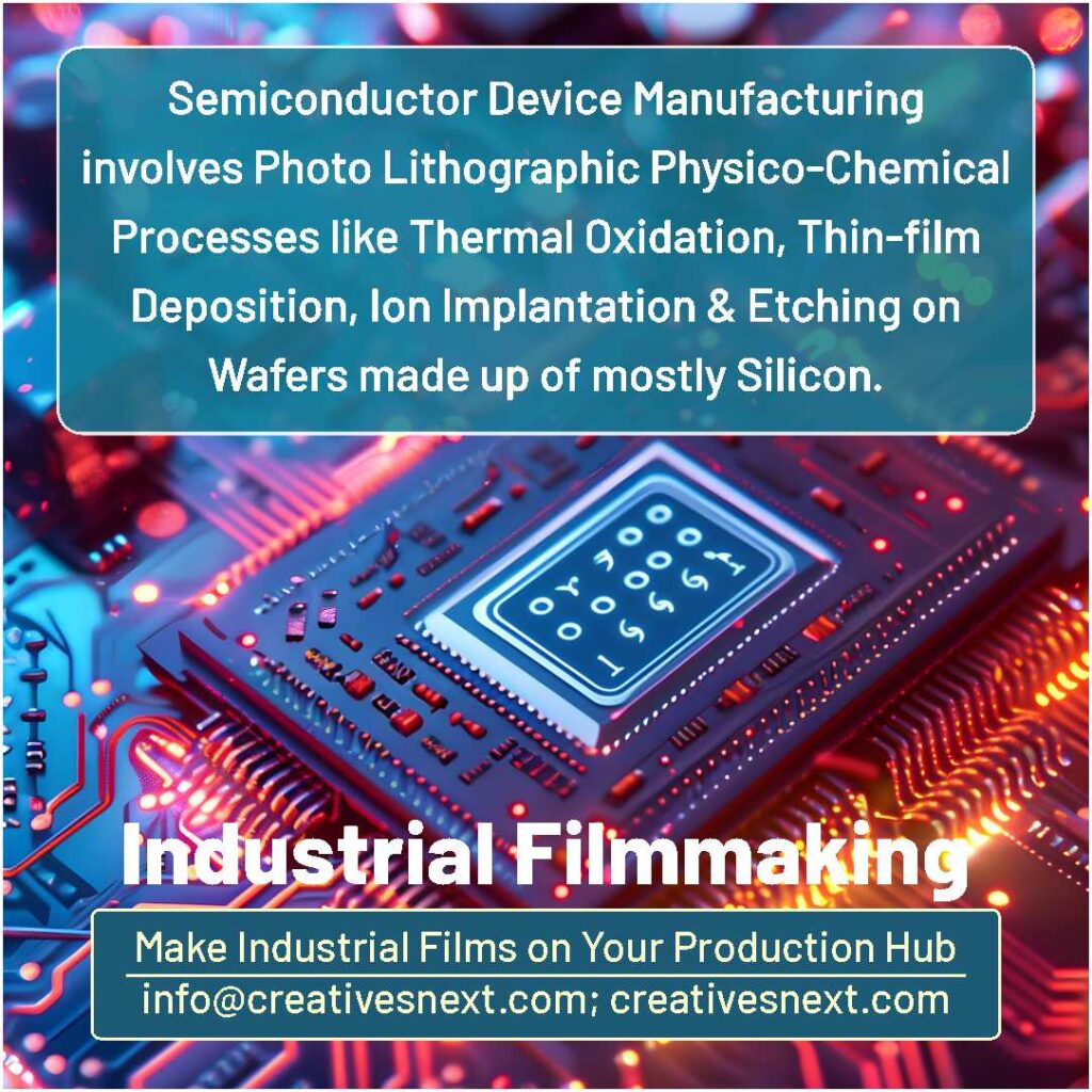 image of a call to action for industrial filmmaking on a semiconductor manufacturing hub