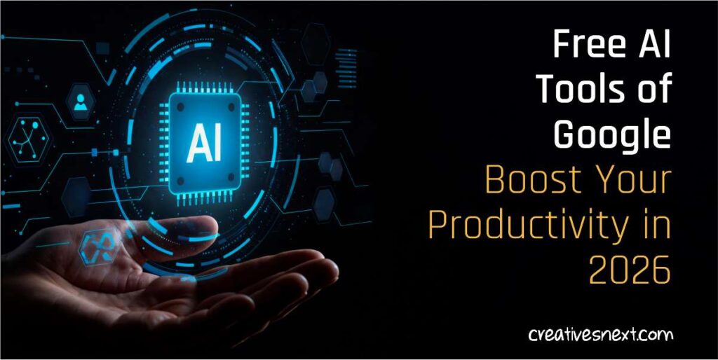 header image of the blog on the free ai tools of google